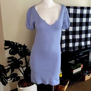 Body con baby blue dress